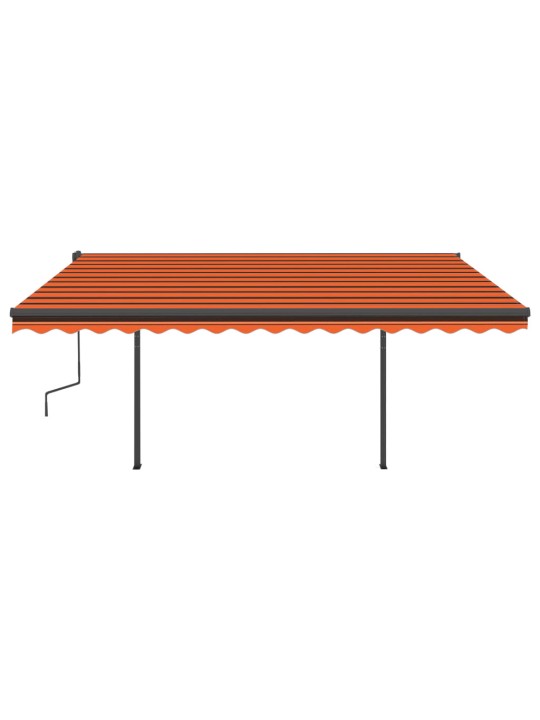 Automatiniu būdu ištraukiama markizė, oranžinė/ruda, 4,5x3,5m