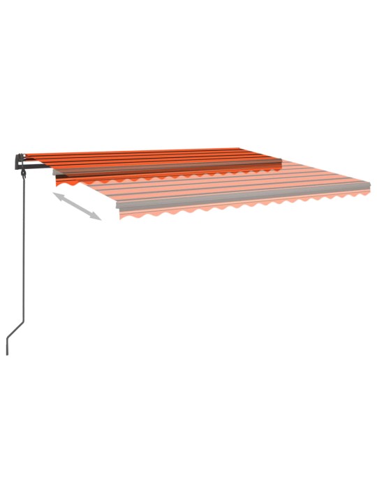 Automatiniu būdu ištraukiama markizė, oranžinė/ruda, 4,5x3,5m