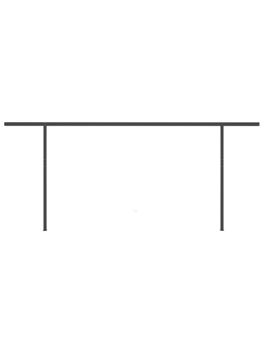 Automatinė markizė su LED/vėjo jutikliu, kreminė, 5x3,5m