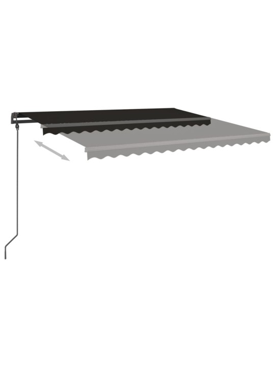 Automatinė markizė su LED/vėjo jutikliu, antracito, 5x3,5m