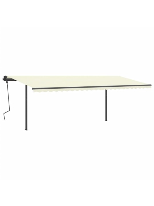 Rankiniu būdu ištraukiama markizė, kreminės spalvos, 6x3,5m