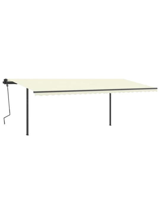 Rankiniu būdu ištraukiama markizė, kreminės spalvos, 6x3,5m