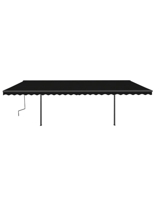 Automatinė markizė su LED/vėjo jutikliu, antracito, 6x3,5m