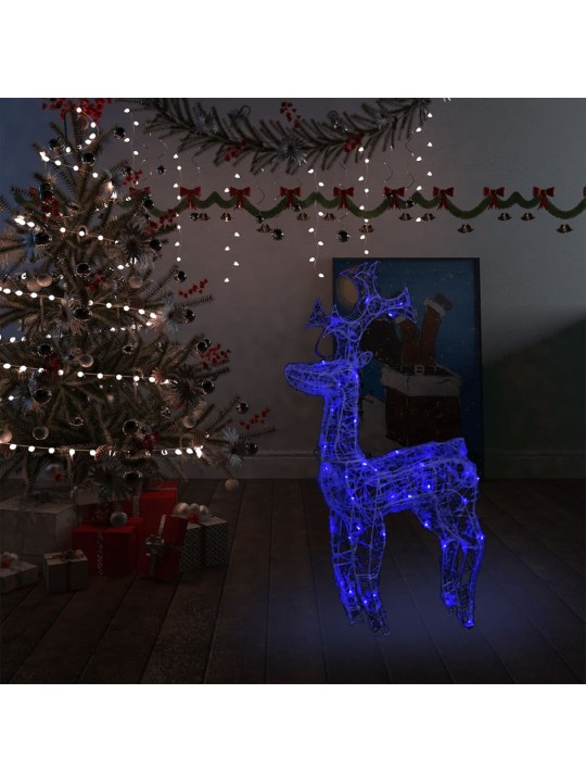 Kalėdų dekoracija elnias, 60x16x100cm, akrilas, 90 LED lempučių