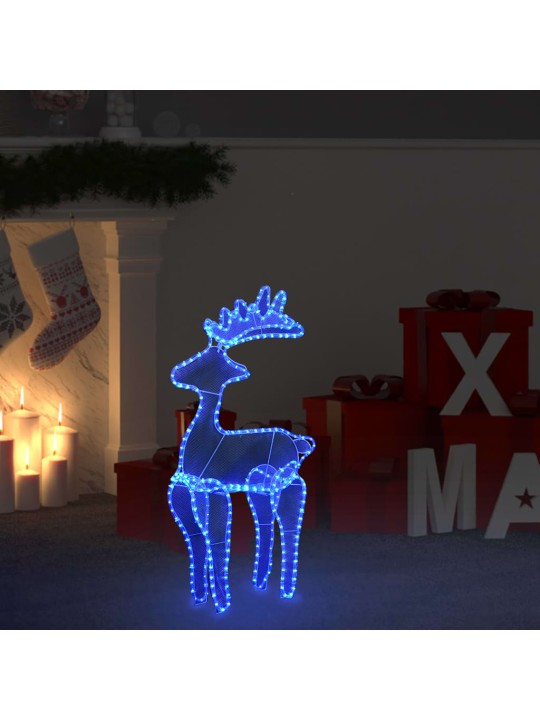 Kalėdų dekoracija elnias, 60x24x89cm, 306 LED, tinklinė