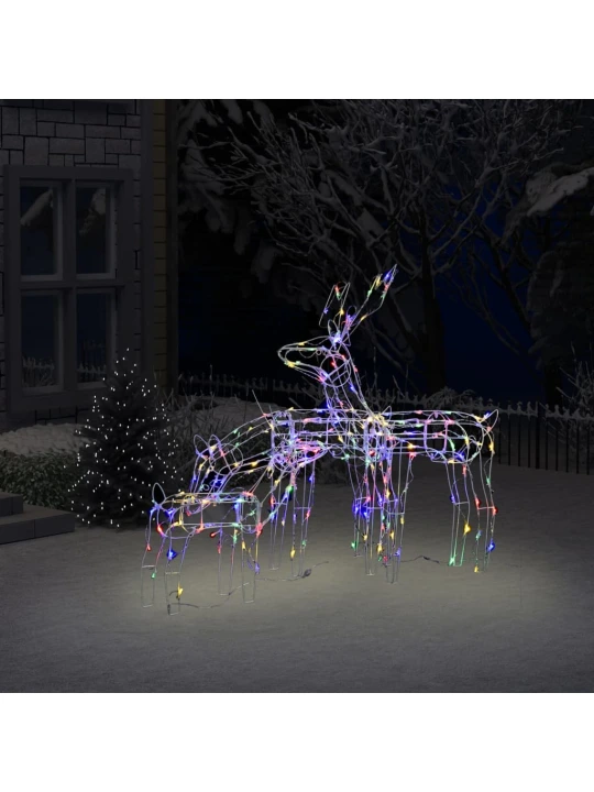 Kalėdinė lempučių ekspozicija elniai, 3 dalių, 229 LED