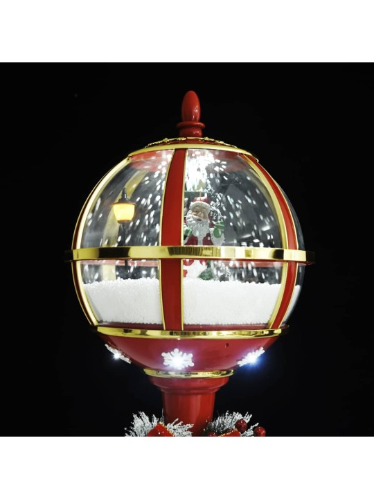 Kalėdinis gatvės žibintas su Kalėdų Seneliu, 175cm, LED