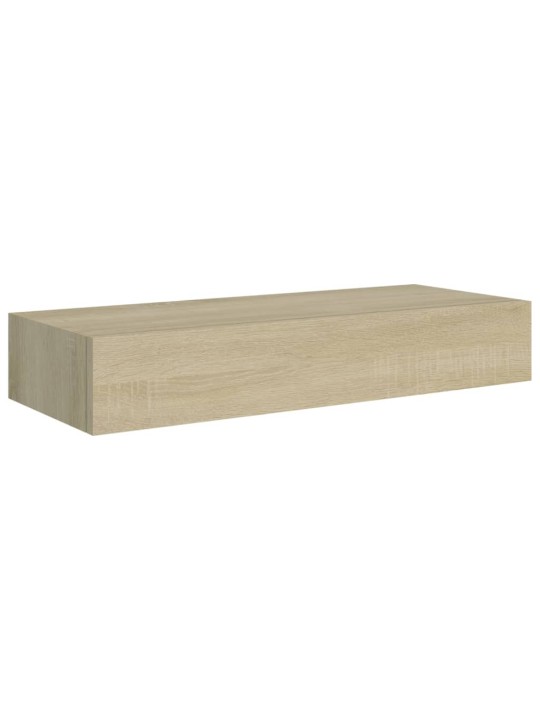 Lentynos su stalčiais, 2vnt., ąžuolo, 60x23,5x10cm, MDF