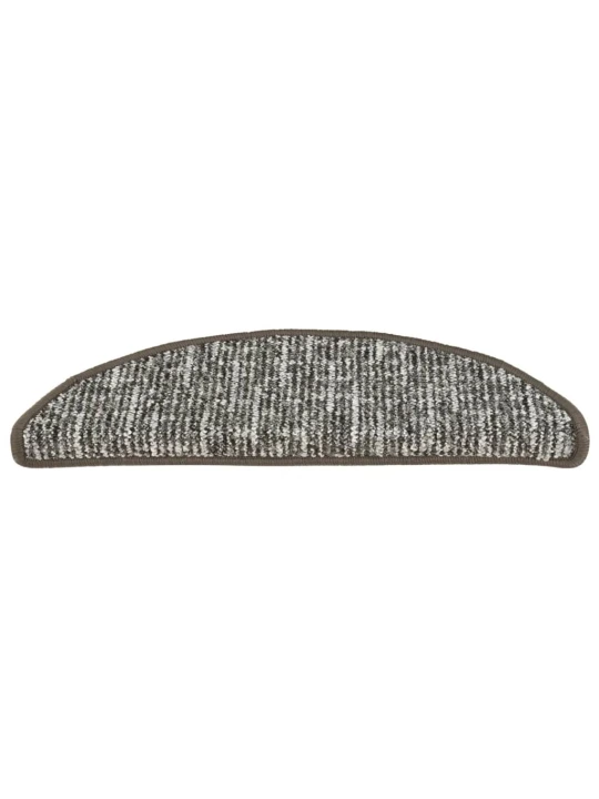 Laiptų kilimėliai, 15vnt., antracito spalvos, 65x21x4cm