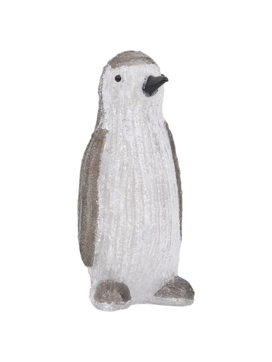 Akrilinė kalėdinė LED dekoracija pingvinas, 30cm