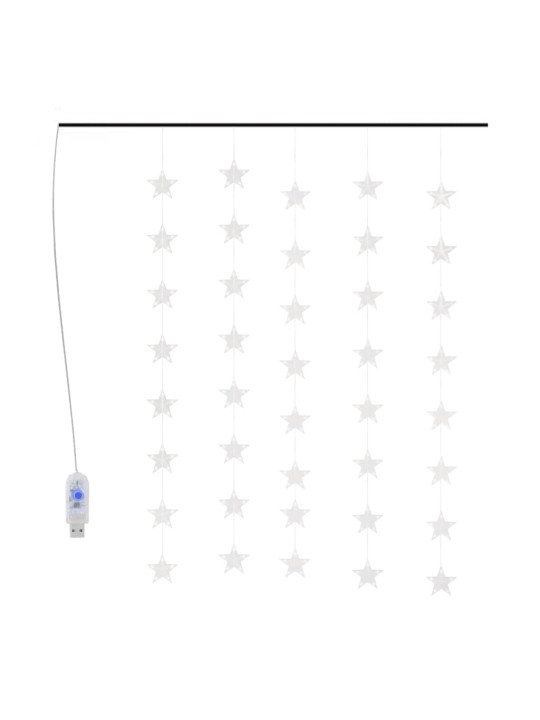LED žvaigždžių užuolaida, 200 mėlynų LED lempučių