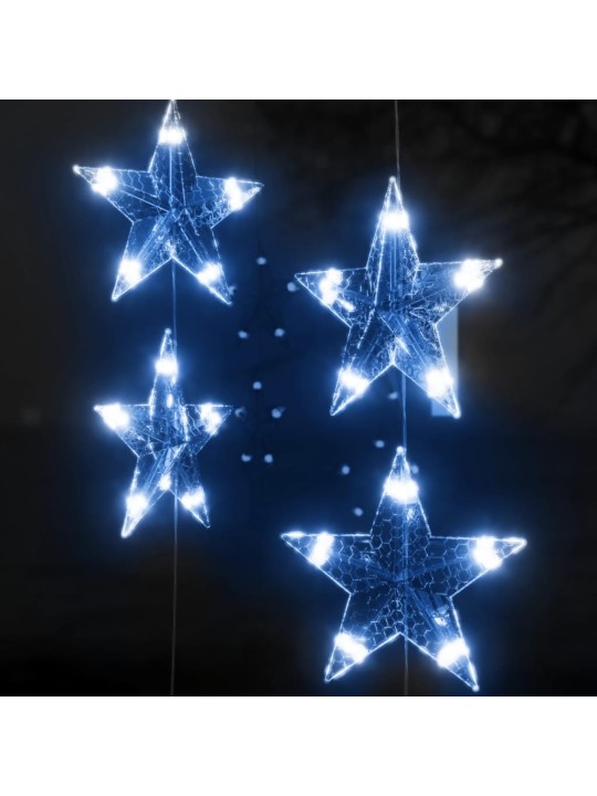 LED žvaigždžių užuolaida, 200 mėlynų LED lempučių