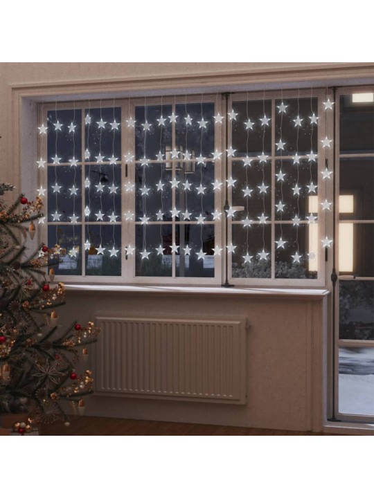 LED žvaigždžių užuolaida, 500 šaltų baltų LED lempučių