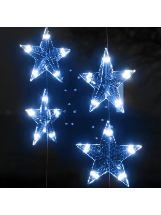 LED žvaigždžių užuolaida, 500 mėlynų LED lempučių