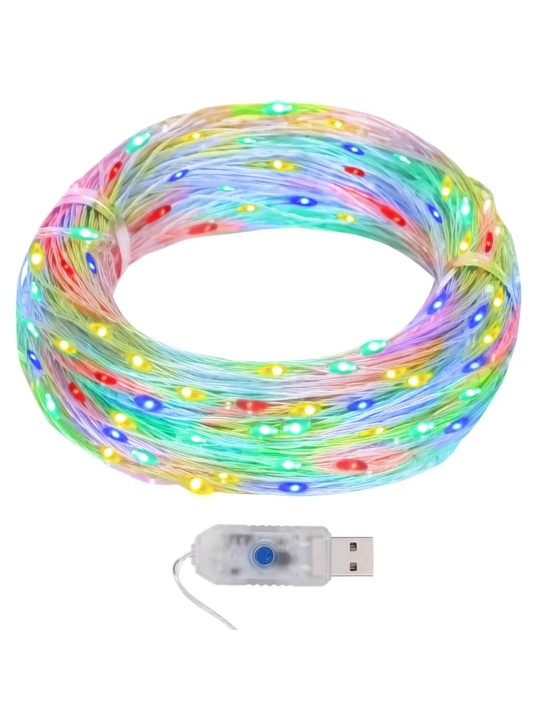 Mikro LED girlianda, 40m, 400 spalvotų LED, 8 funkcijos