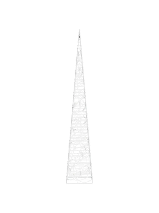 Akrilinė LED dekoracija kūgis, mėlynos spalvos, 60cm