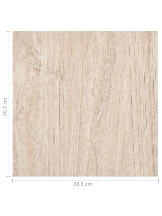 Grindų plokštės, 20vnt., rudos, 1,86m², PVC, prilimpančios