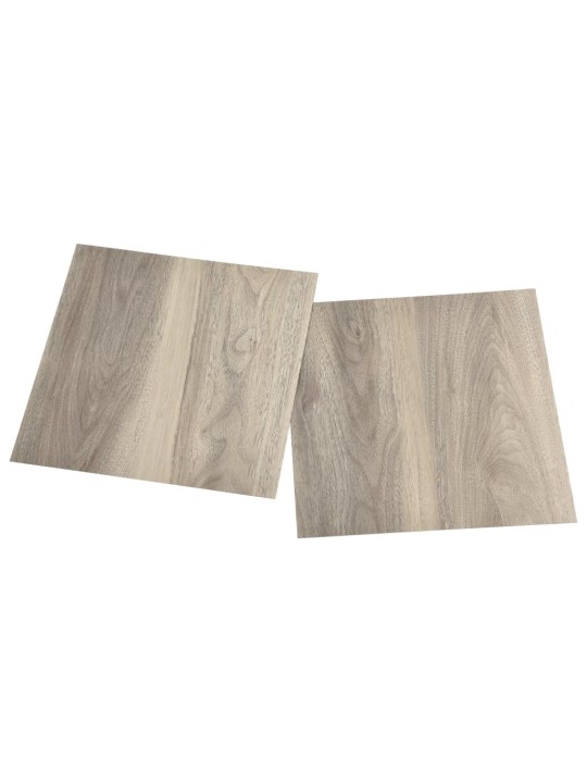 Grindų plokštės, 20vnt., taupe, 1,86m², PVC, prilimpančios