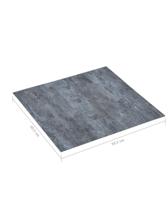 Grindų plokštės, 20vnt., pilkos, 1,86m², PVC, prilimpančios