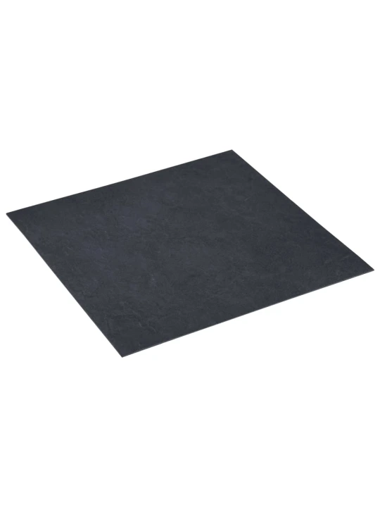 Grindų plokštės, 20vnt., juodos, 1,86m², PVC, prilimpančios