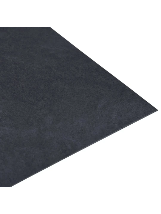 Grindų plokštės, 20vnt., juodos, 1,86m², PVC, prilimpančios