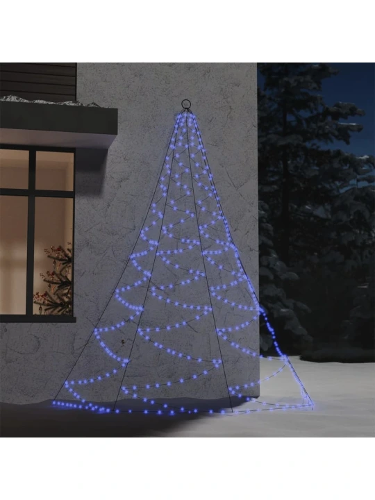 Ant sienos kabinama eglutė su metaliniu kabliuku, 3m, 260 LED