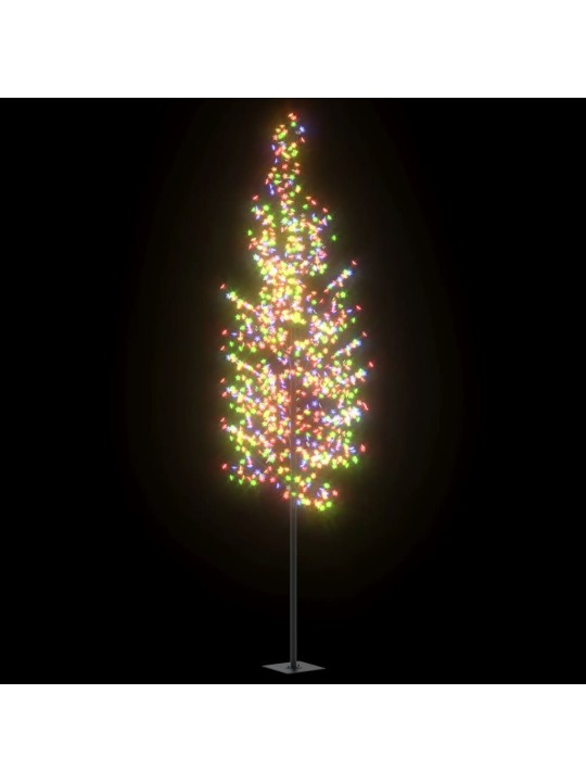 Kalėdinis medis, 400cm, 1200 spalvotų LED, su vyšnių žiedais