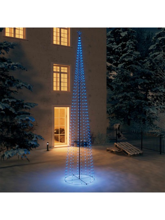 Kalėdų eglutė, 160x500cm, kūgio formos, 752 mėlynos LED