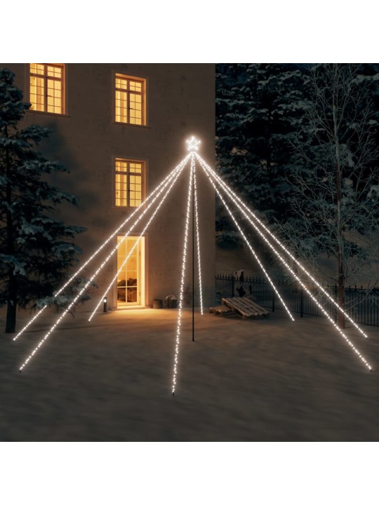 Kalėdų eglutės girlianda, 800 šaltos baltos spalvos LED, 5m
