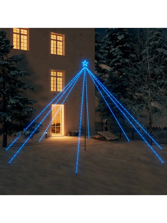 Kalėdų eglutės girlianda, 800 mėlynos spalvos LED, 5m