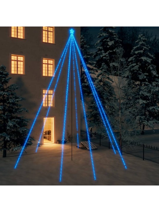 Kalėdų eglutės girlianda, 1300 mėlynos spalvos LED, 8m