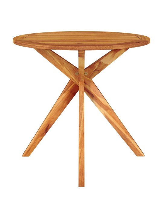 Sodo stalas, 85x85x75cm, akacijos medienos masyvas