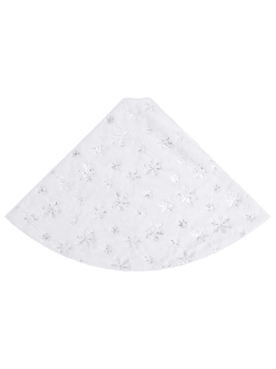 Kilimėlis po kalėdine eglute, baltas, 90cm, dirbtinis kailis