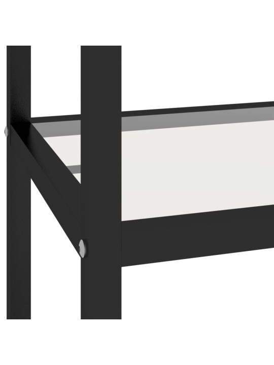 Lentyna, juoda ir skaidri, 100x36x168cm, grūdintas stiklas