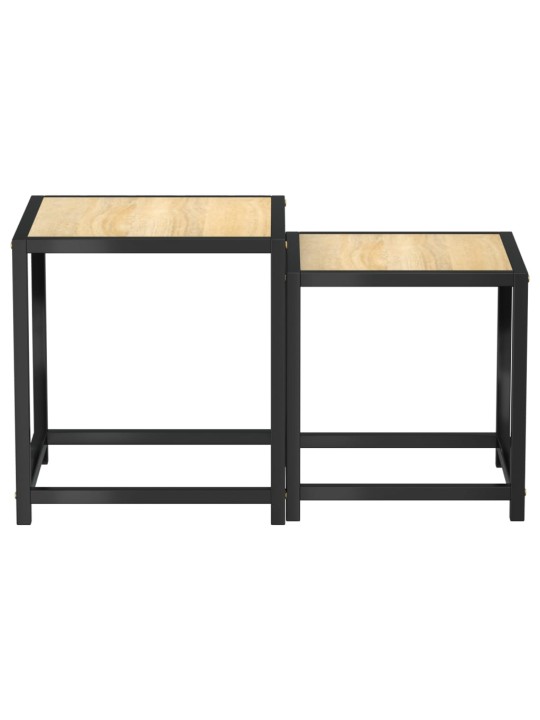 Arbatos staliukai, 2vnt., sonoma ąžuolo spalvos, MDF