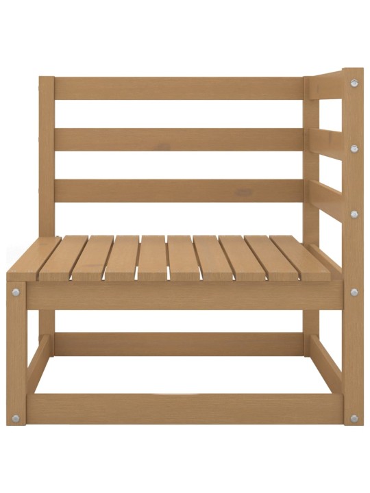 Dvivietė sodo sofa, medaus rudos spalvos, pušies masyvas