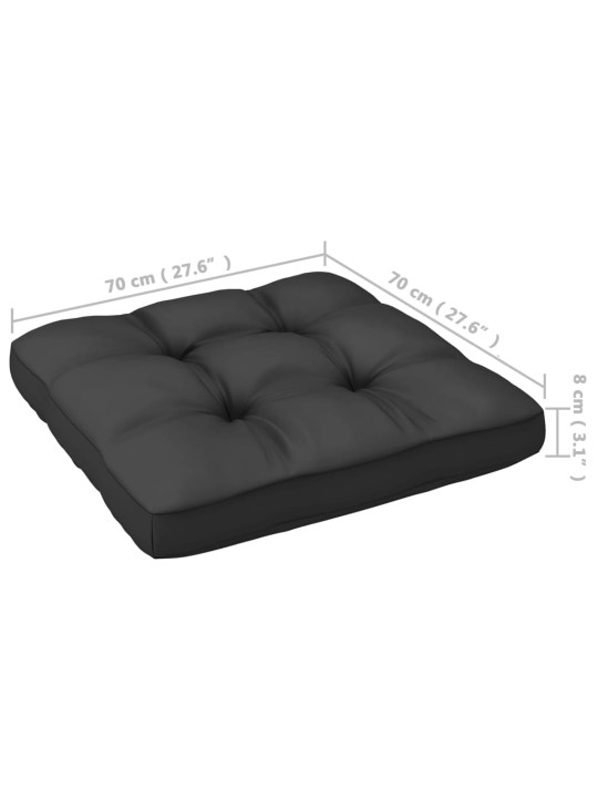 Keturvietė sodo sofa su pagalvėlėmis, pušies medienos masyvas