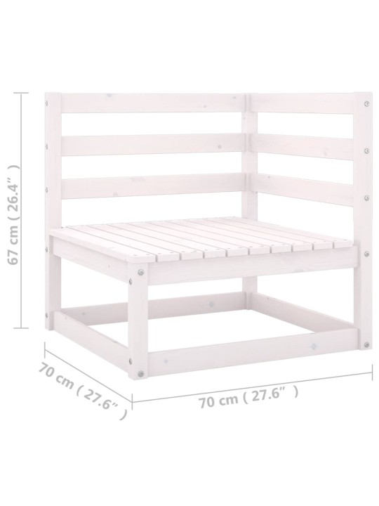 Keturvietė sodo sofa su pagalvėlėmis, pušies medienos masyvas