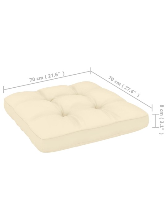 Keturvietė sodo sofa su pagalvėlėmis, pušies medienos masyvas