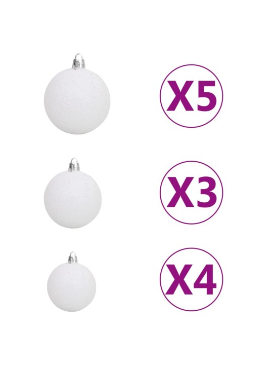 Dirbtinis normandiškas kėnis su LED/žaisliukais, žalias, 150cm