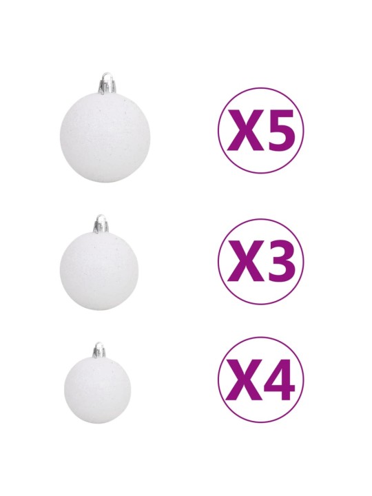 Dirbtinis normandiškas kėnis su LED/žaisliukais, žalias, 180cm