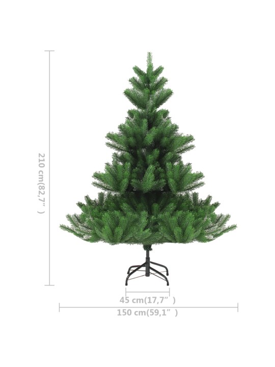 Dirbtinis normandiškas kėnis su LED/žaisliukais, žalias, 210cm