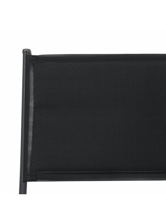 Lauko valgomojo baldų komplektas, 7 dalių, plienas