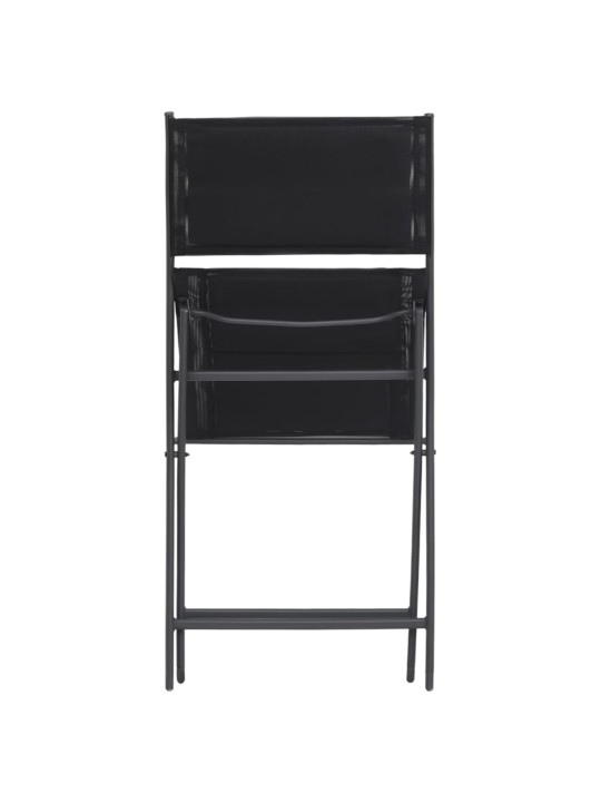 Lauko valgomojo baldų komplektas, 9 dalių, plienas