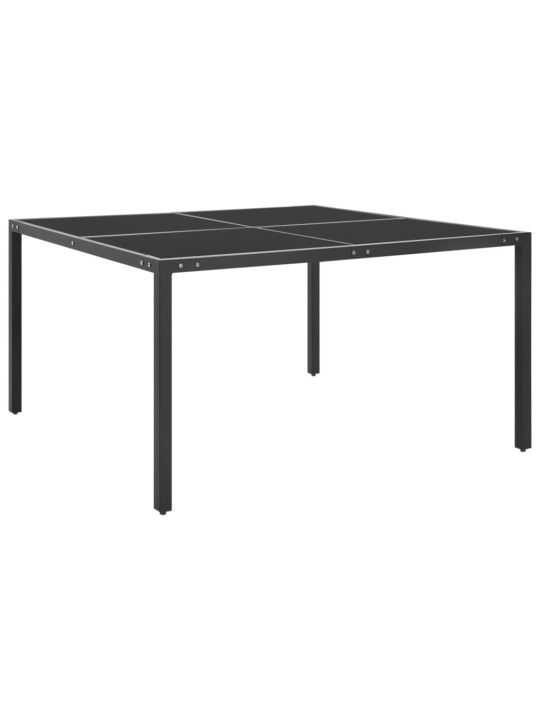 Lauko valgomojo baldų komplektas, 9 dalių, plienas