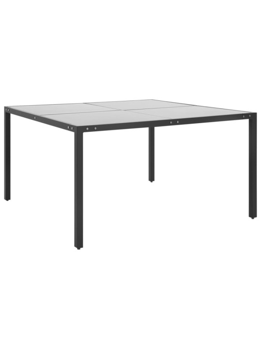 Lauko valgomojo baldų komplektas, 9 dalių, plienas