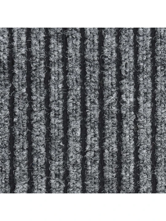 Durų kilimėlis, pilkos spalvos, 40x60cm, dryžuotas