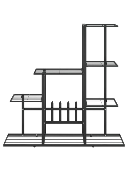 Stovas augalams, juodos spalvos, 94,5x25x88cm, metalas
