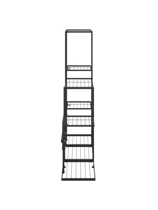 Stovas augalams, juodos spalvos, 94,5x25x88cm, metalas