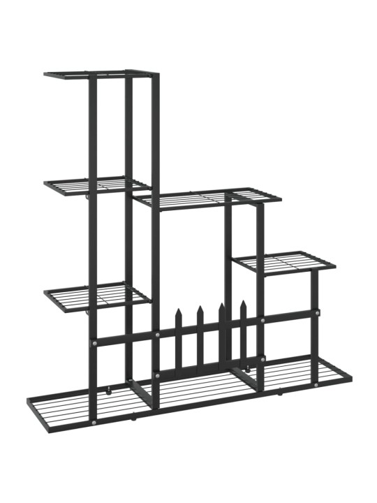 Stovas augalams, juodos spalvos, 94,5x25x88cm, metalas